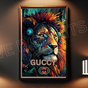 GUCCY LION KING PRINT/POSTER 11X17 STUNNING GUCCY WALL ART